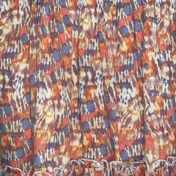 Size small abstract print sundress - worn once - gypsies and moondust - Picture 2 of 3
